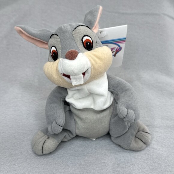 Thumper Bambi Movie The Disney Store Mini Bean Bag Plush 6" Stuffed Toy Bunny - Picture 7 of 12